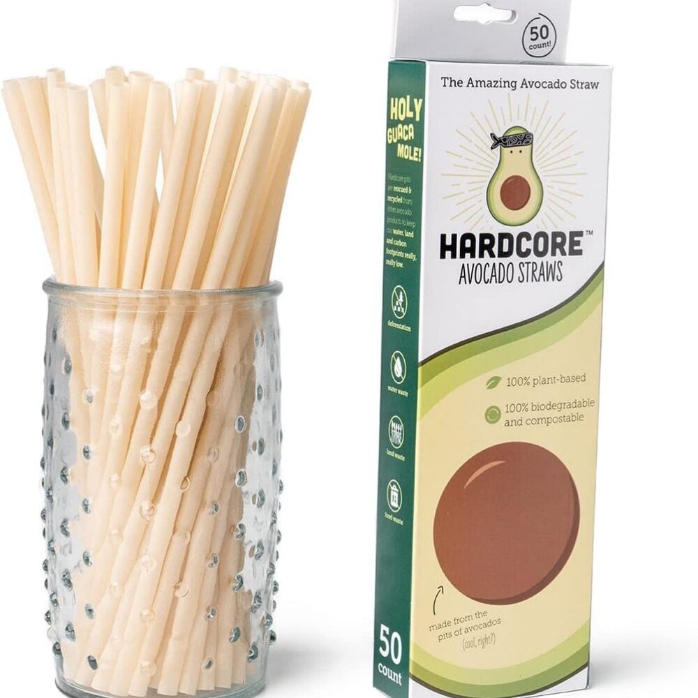 FWP Avocado Straws by Hardcore | Plant-Based, Biodegradable, Compostable